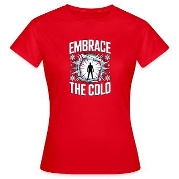 Adoptez la thérapie froide de glace pour baigner le froid - T-shirt Femme - rouge - Devant - AI Model Female 172 dark (172cm)