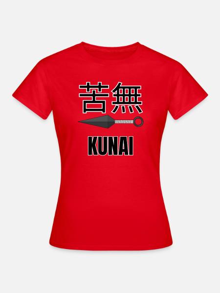 Kunai 苦無 – Japanese Ninja Knife - Frauen T-Shirt - Rot