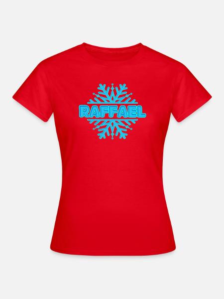 Vorname Raffael - Frauen T-Shirt - Rot