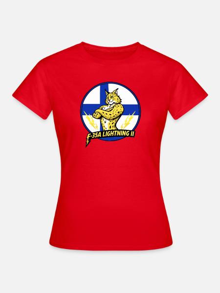 Ligthning2 Finnish Lynx - Women's T-Shirt - red