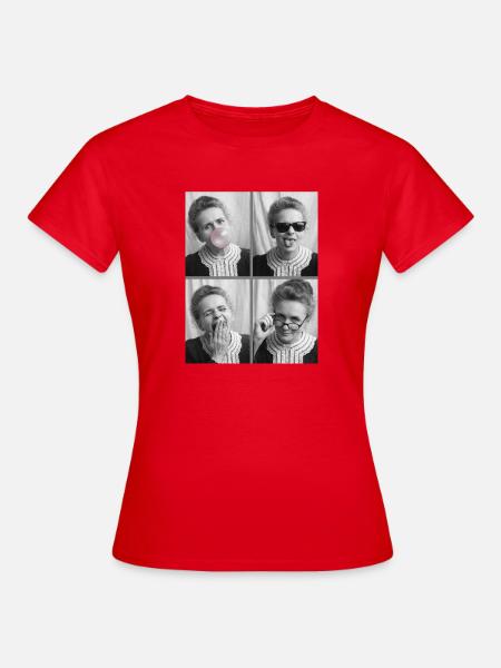 Marie Curie Fotostreifen - Frauen T-Shirt - Rot