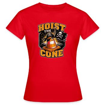 Construction Worker Road Construction Traffic Cone - Women's T-Shirt - red - Front - AI Model Female 172 dark (172cm)