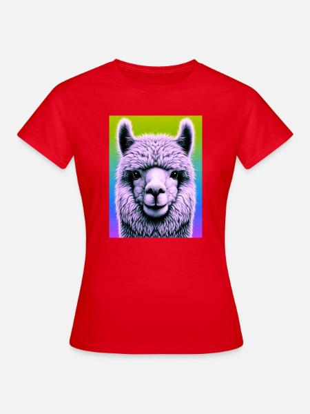 Alpaka - Frauen T-Shirt - Rot