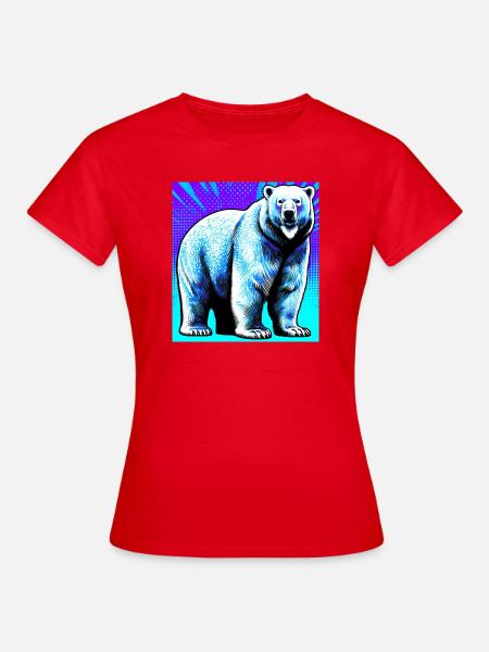Eisbär - Frauen T-Shirt - Rot
