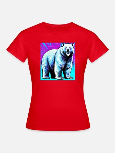 Eisbär - Frauen T-Shirt - Rot