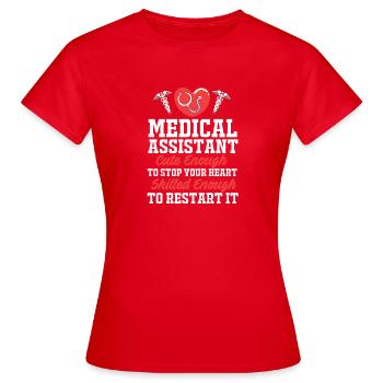 Medizin Mediziner MFA - Frauen T-Shirt - Rot - Vorne - AI Model Female 172 dark (172cm)