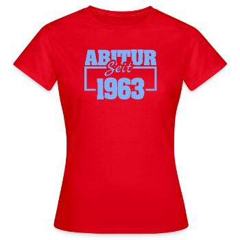 Abiturient 1963 - Frauen T-Shirt - Rot - Vorne - AI Model Female 172 dark (172cm)