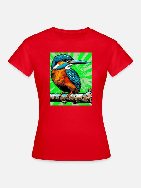 Eisvogel - Frauen T-Shirt - Rot