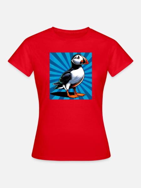 Papageitaucher - Frauen T-Shirt - Rot