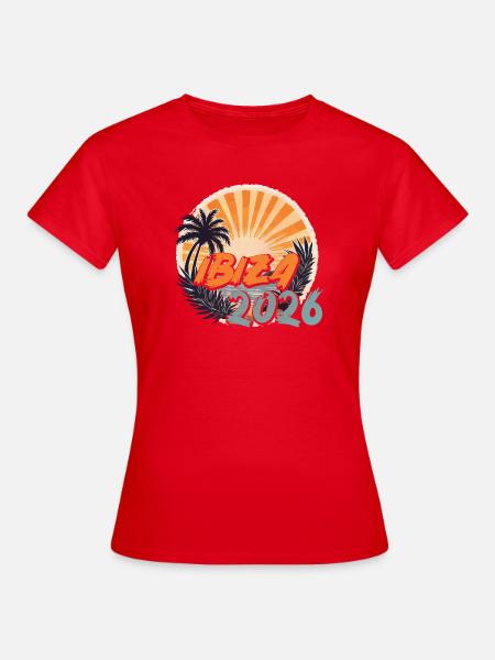 Ibiza 2026 - Frauen T-Shirt - Rot