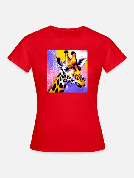 Giraffe - Frauen T-Shirt - Rot