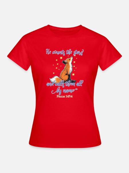 Fuchs Christlich - Frauen T-Shirt - Rot