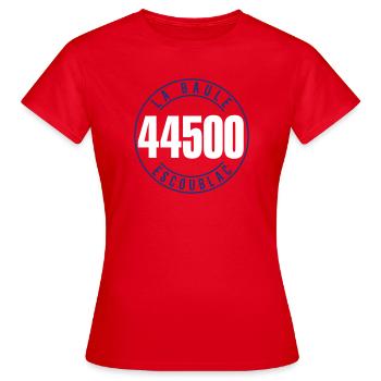 La Baule Escoublac 44500 - T-shirt Femme - rouge - Devant - AI Model Female 172 dark (172cm)