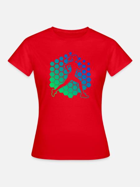 Geschenkidee für eine Running mit Running - Frauen T-Shirt - Rot