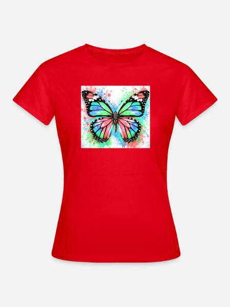 Schmetterling - Frauen T-Shirt - Rot
