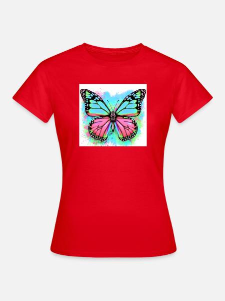 Schmetterling - Frauen T-Shirt - Rot