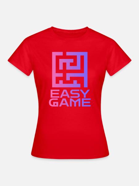 Maze Neon Easy Game Logo - Frauen T-Shirt - Rot