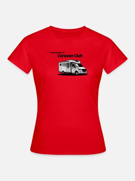 Caravan Graphic Silhouette - Frauen T-Shirt - Rot