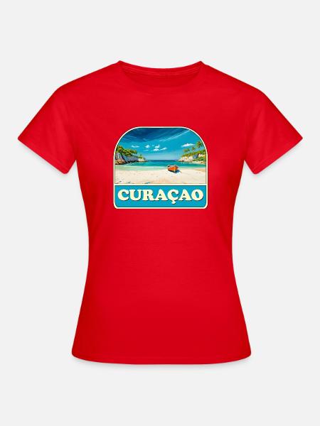 Curacao - Frauen T-Shirt - Rot