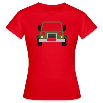 Véhicule tout-terrain - T-shirt Femme - rouge - Devant - AI Model Female 172 dark (172cm)