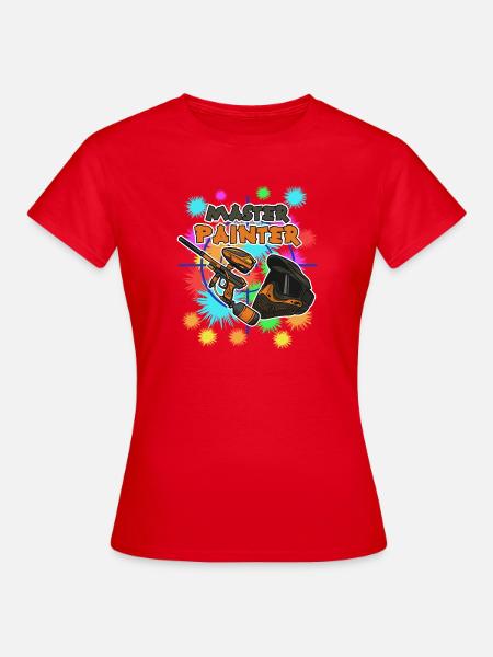 Master Painter Paintball Experte - Frauen T-Shirt - Rot