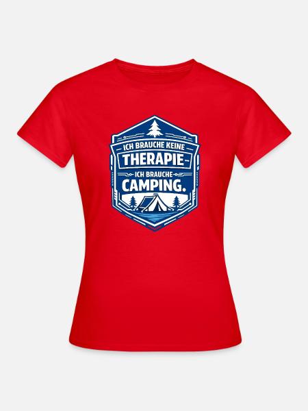 Camping - Frauen T-Shirt - Rot