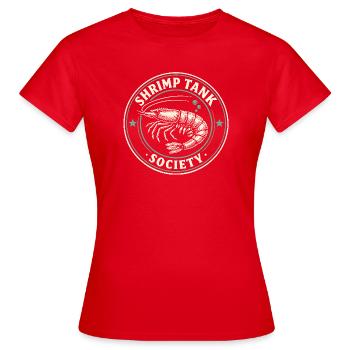 Association des crevettes | Aquatiques - T-shirt Femme - rouge - Devant - AI Model Female 172 dark (172cm)