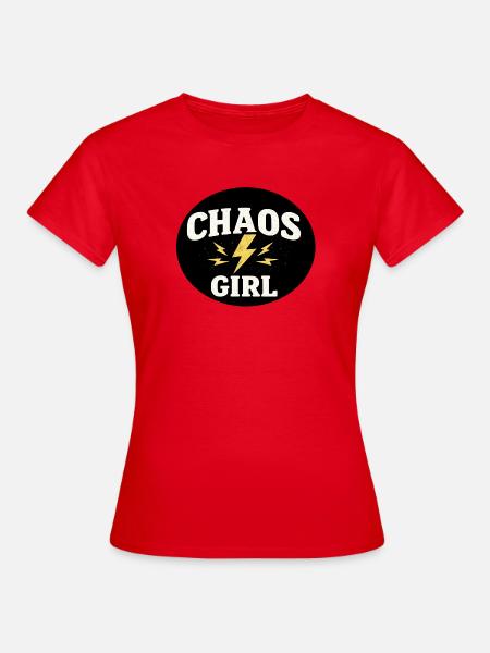 Chaos Girl - Frauen T-Shirt - Rot