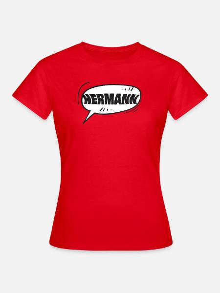 Vorname Hermann - Frauen T-Shirt - Rot