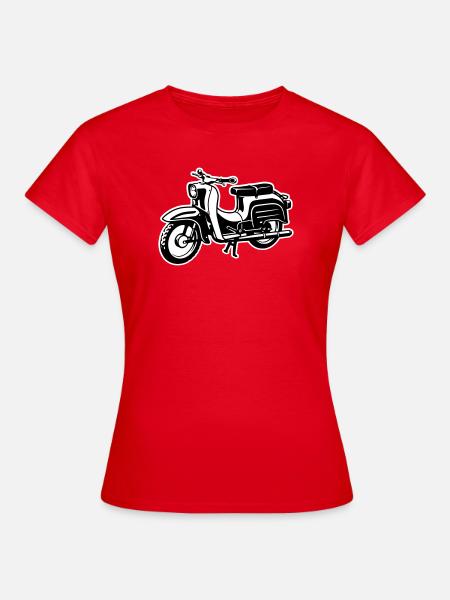 Schwalbe - zweifarbig - Frauen T-Shirt - Rot
