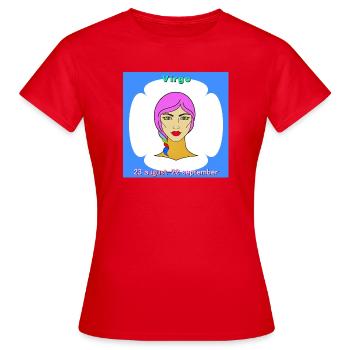 miss - Women's T-Shirt - red - Front - AI Model Female 172 dark (172cm)