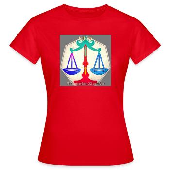 Gewicht - Frauen T-Shirt - Rot - Vorne - AI Model Female 172 dark (172cm)