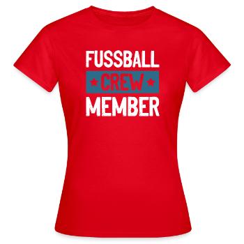 Équipe de football - T-shirt Femme - rouge - Devant - AI Model Female 172 dark (172cm)