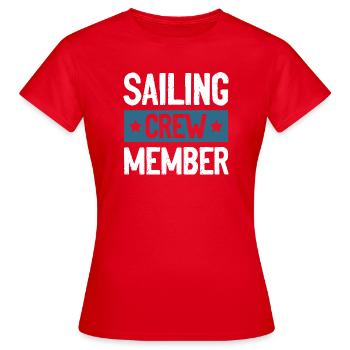 Équipage de navigation - T-shirt Femme - rouge - Devant - AI Model Female 172 dark (172cm)