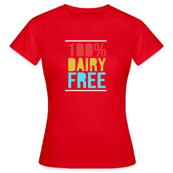 Glutenfrei - Frauen T-Shirt - Rot - Vorne - AI Model Female 172 dark (172cm)
