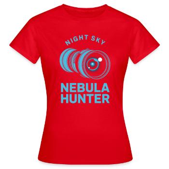 Ciel nocturne du chasseur de nébuleuses - T-shirt Femme - rouge - Devant - AI Model Female 172 dark (172cm)