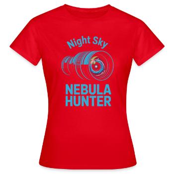 Nachthimmel-Nebeljäger - Frauen T-Shirt - Rot - Vorne - AI Model Female 172 dark (172cm)