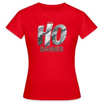 SPUR H0 BAHNER – Marmor Edition - Frauen T-Shirt - Rot - Vorne - AI Model Female 172 dark (172cm)