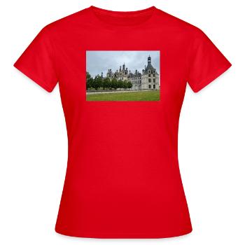 Chateau de Chambord - T-shirt Femme - rouge - Devant - AI Model Female 172 dark (172cm)