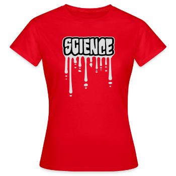 Déclaration scientifique : Déclaration sur l’éducation des nerds - T-shirt Femme - rouge - Devant - AI Model Female 172 dark (172cm)