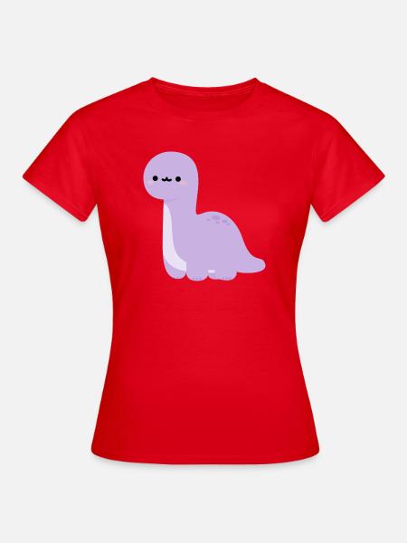 Brachiosaurus Lulu - Frauen T-Shirt - Rot