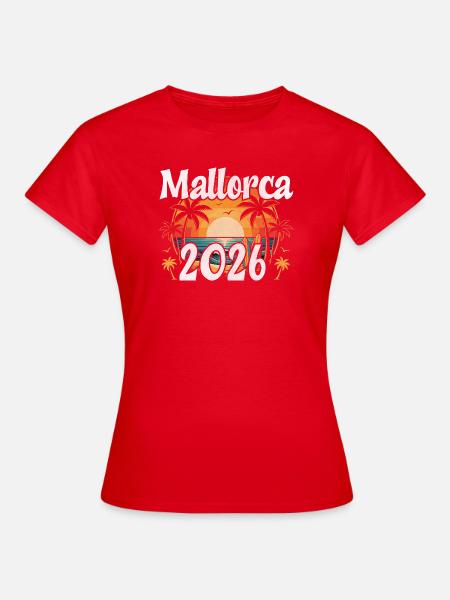 Mallorca 2026 - Frauen T-Shirt - Rot
