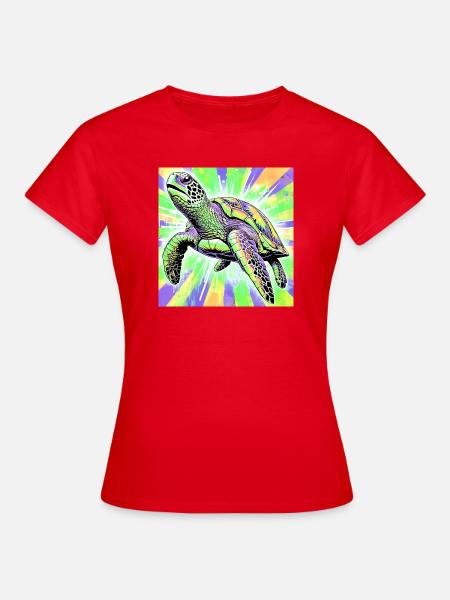 Schildkröte - Frauen T-Shirt - Rot
