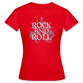 Classic Rock and Roll Philosophenband - Frauen T-Shirt - Rot - Vorne - AI Model Female 172 dark (172cm)