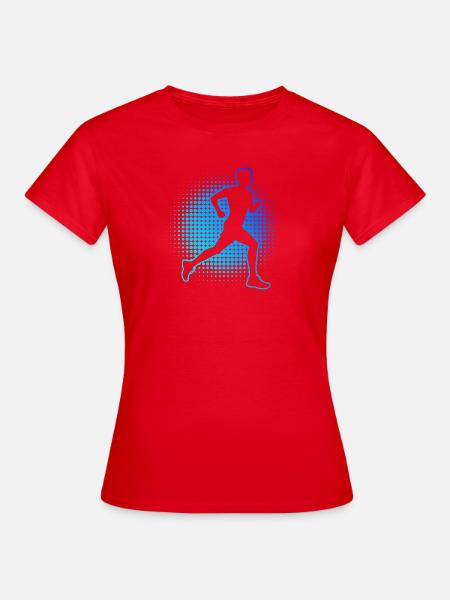 Geschenkidee für einen Running mit Running - Frauen T-Shirt - Rot