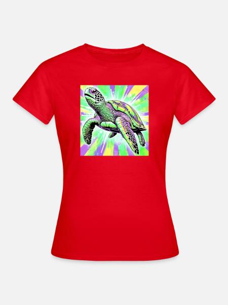 Schildkröte - Frauen T-Shirt - Rot