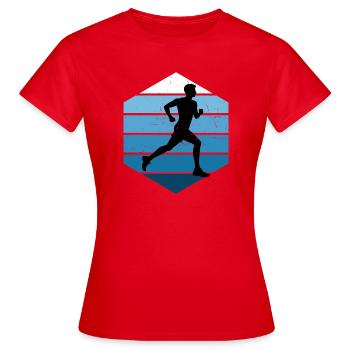 Idée cadeau pour une course à pied - T-shirt Femme - rouge - Devant - AI Model Female 172 dark (172cm)