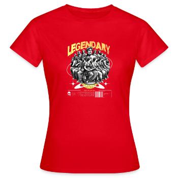Legendary Thinker Assembly - Women's T-Shirt - red - Front - AI Model Female 172 dark (172cm)
