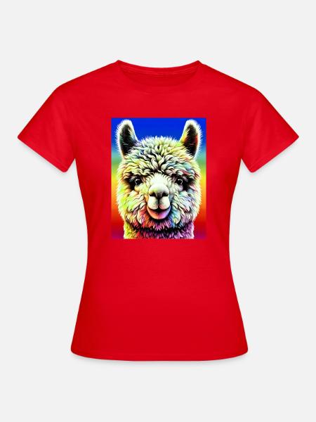 Alpaka - Frauen T-Shirt - Rot