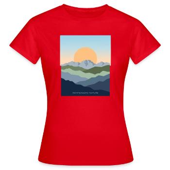 Voyage au Monténégro Balkans Côte adriatique Montagnes - T-shirt Femme - rouge - Devant - AI Model Female 172 dark (172cm)